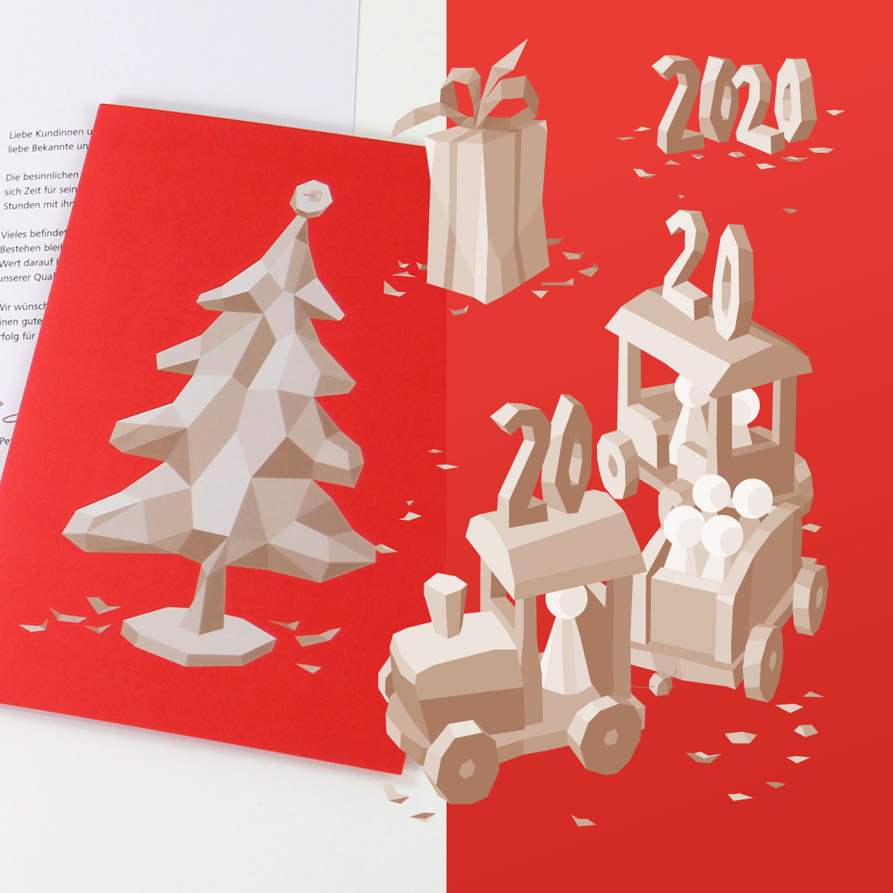 Weihnachts- und Neujahrskarten Gutzwiller Kommunikation