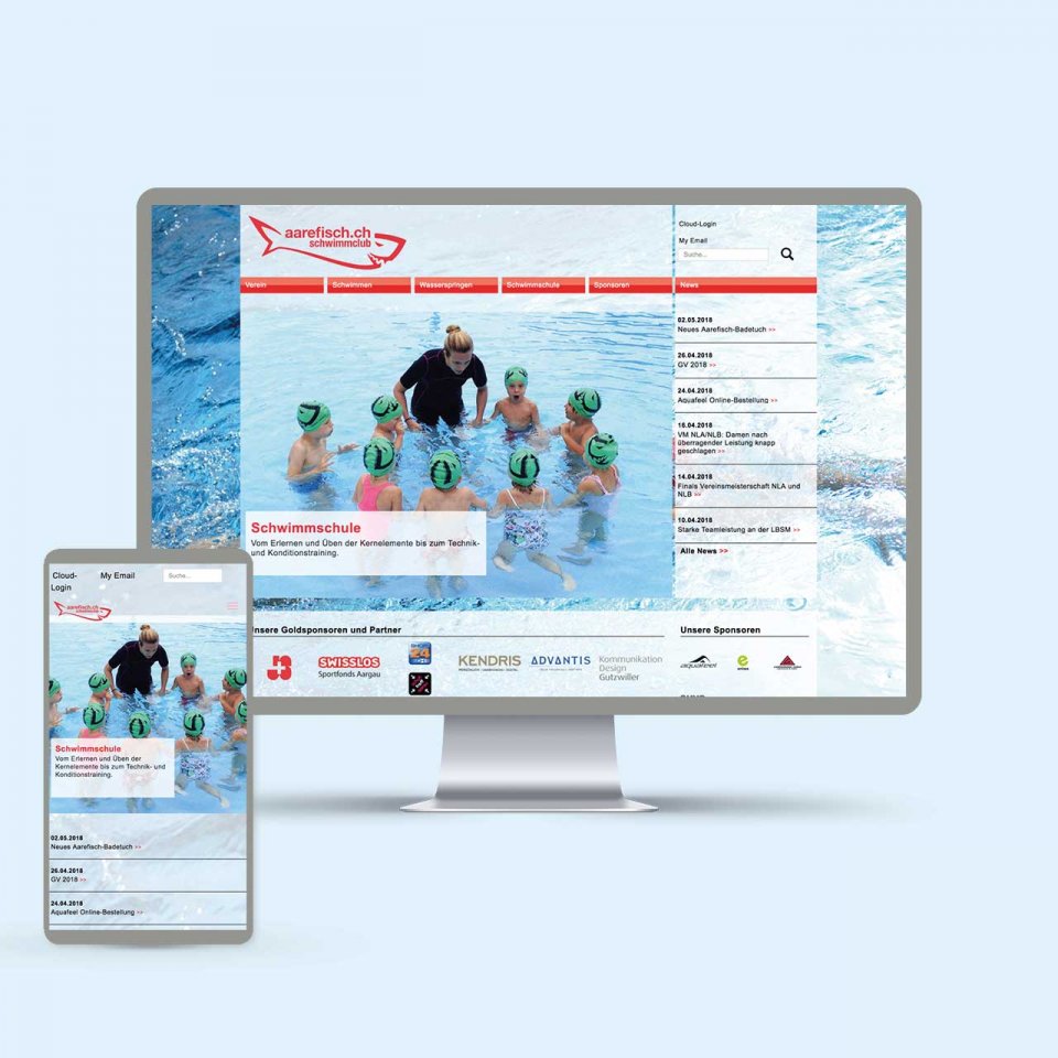 Schwimmclub Aarefisch Website