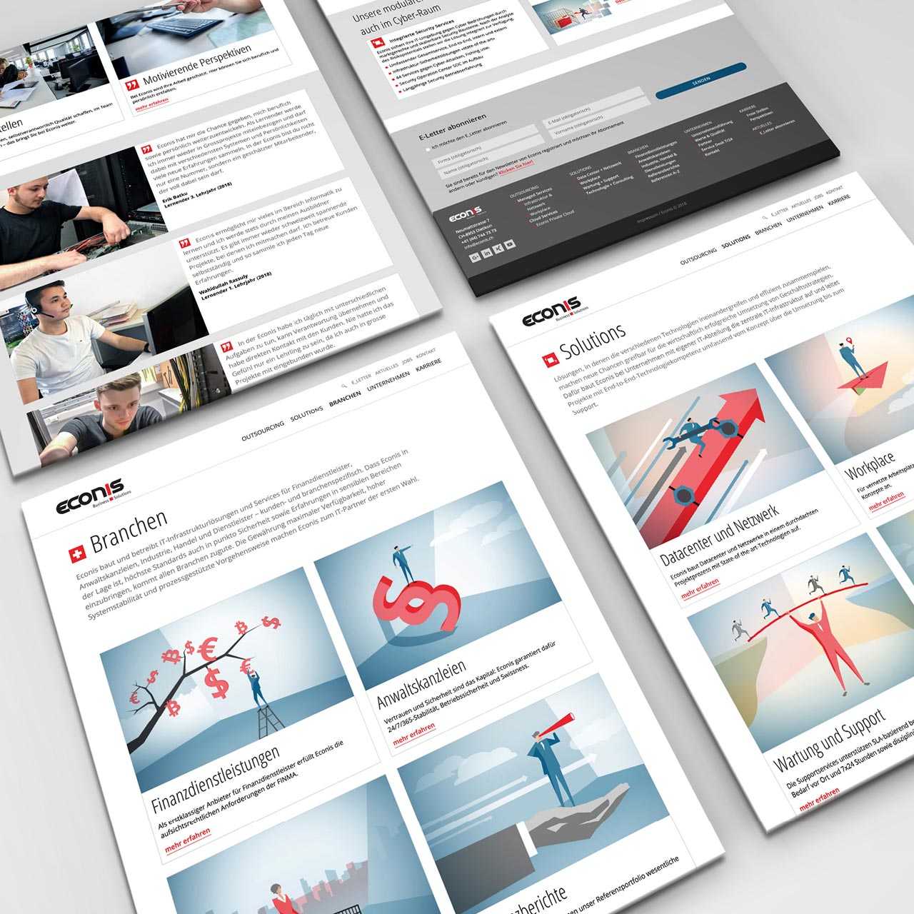 Econis AG, Redesign Website