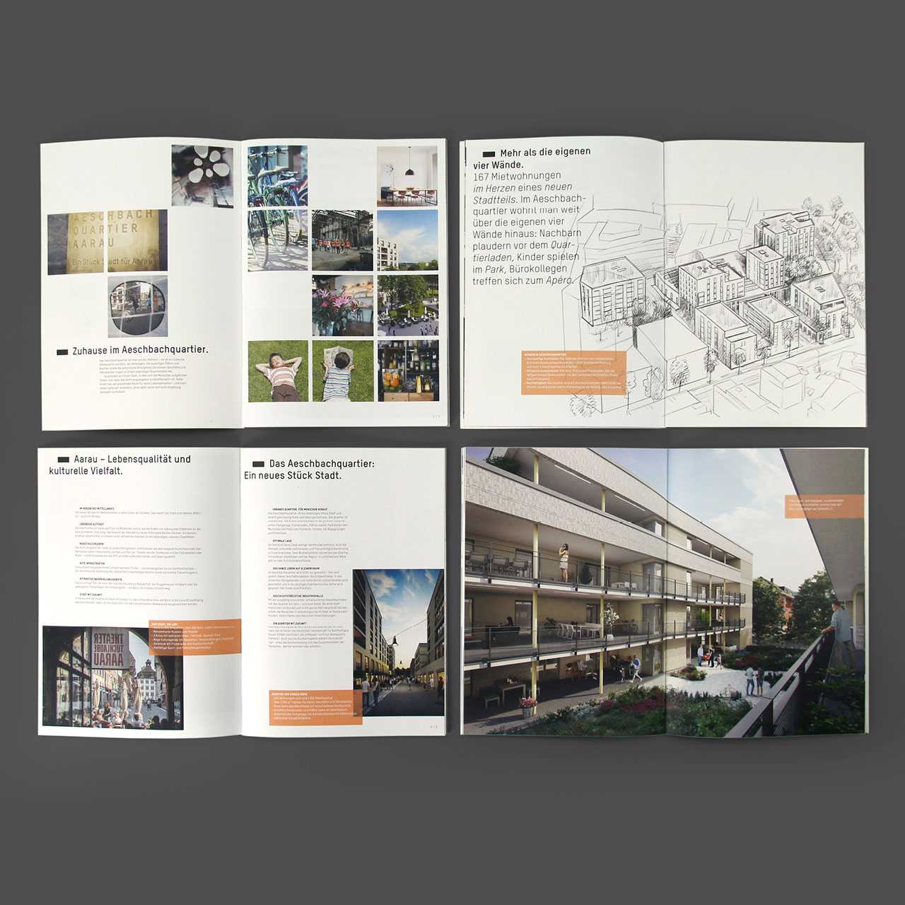 Aeschbachquartier Aarau by Mobimo AG: Corporate Design und Gesamtkommunikation